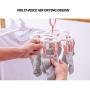 lliang Hangers 16 Clips Portable Socks Cloth Hanger Rack Clothespin Folding Foldable Multifunctional Wardrobe Storage Cloth Hangers lliang Hangers 16 Clips Portable Socks Cloth Hanger Rack Clothespin Folding Foldable Multifunctional Wardrobe Storage Cloth Hangers