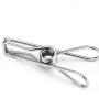 Pin Cloth - 20pcs Stainless Steel Cloth Pins Utility Laundry Clothes Pegs Hanger Clips Office Silver - Wooden Cute Hooks Pegs Clothes Wood Stainless Bamboo Large Kids Clips Plastic Hanging
