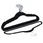 Good concept 100Pcs Hangers Hook Velvet Clothes Suit/Shirt/ Pants Non Slip Storage Organize