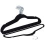 Velvet Clothes Suit-Shirt-Pants Hangers Hook Non Slip Storage Organize 100PCS