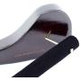 HANGERWORLD 5 Dark Wooden 17inch Heavy Duty Broad Suit Coat Clothes Hangers with Velvet Gilt Pants Bar