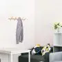 YOYAI Wood Coat Rack Wall Mounted Wall Rack with Hooks Hat Rack Towel Hanger Wood Wall Hooks Hanger with Pegs Entryway Bedroom Bathroom（Beech Wood,5 Hooks）