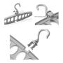 HJYPYJ Magic Hanger,9 Holes PP Folding Hanger,Space-Saving Organizer Hangers,5Kg Load Layered Storage/Green / 6 pcs