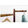 WZP Household Coat Rack Modern Bedroom Simple Fashion Floor Hanger Creative European Interior Bamboo Solid Wood Hanger Home