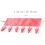 T&B Bathroom Racks Cloth Hanger Clothespin Travel Portable Folding Cloth Socks Drying Hanger with 6 Clips Pack of 3