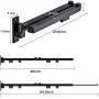 uyoyous Wall Mounted Clothes Drying Rack Retractable Fold Away Clothes Rack Space-Saver for Balcony Laundry Bathroom and Bedroom Easy to Install- Black
