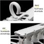 EvaroFly Multipurpose Portable Folding Hanger, Save Space Storage Clothes Hanger, Household Travel Camping -White 51.5x41.5x37cm