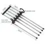 5pcs Portable 5 in 1 Pant Rack Shelves Stainless Steel Clothes Hangers Multi-Functional Wardrobe Magic Hanger 5pcs Portable 5 in 1 Pant Rack Shelves Stainless Steel Clothes Hangers Multi-Functional Wardrobe Magic Hanger