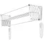 Polder Wall-Mount 24-Inch Accordion Clothes Dryer White