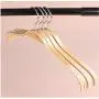 10pcs 40 cm Clothes Hanger Dry Wet Dispaly Wooden Suit Hanger Coats Dress Skirts Anti Slip Hanger Decoration