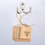 eBoot 15 Pieces Double Prong Robe Hook Retro Cloth Hanger with 30 Pieces Screws (Silver)