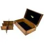 The Bamboo Leaf Tea Boxes Storage Organizer for Tea Collections, 8 Compartment w/Solid Lid (Walnut) The Bamboo Leaf Tea Boxes Storage Organizer for Tea Collections, 8 Compartment w/Solid Lid (Walnut)