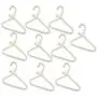 LOVIVER 10Pcs Mini Clothes Small Rack Hangers - Luxury Non-Slip Pearl Beaded Kids Children Pets Clothes Hanger Coat Trousers Dress Pants Clothing Storage Rack