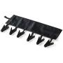 T&B Bathroom Racks Cloth Hanger Clothespin Travel Portable Folding Cloth Socks Drying Hanger with 6 Clips Pack of 3