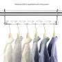 GWFVA 6pcs Multi-Port Support Clothes Hanger Multifunctional Clothes Drying Rack Metal Hangers Organizer Storage Rack for Space Saving