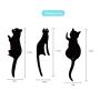 Adhesive Hooks, ICASA, 3M Stainless Steel Self Adhesive Cute Cat Hanger for Hanging Keys Accessories, Bathroom Kitchen Garage - 9 Pack