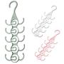 Aland 5 Layers Multifunctional Scarf Necktie Belt Wardrobe Clothes Storage Rack Hanger Belt Hanger with Hook Hanger Multifunctional tie Hook Bag Storage Rack White