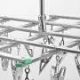 Vosarea Stainless Steel Clothes Hanger Space Saving Foldable Clothes Hangers Non-Slip with 35pcs Clips for Drying Clthes,Towels,Underwear,Socks Vosarea Stainless Steel Clothes Hanger Space Saving Foldable Clothes Hangers Non-Slip with 35pcs Clips for Drying Clthes,Towels,Underwear,Socks