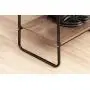 IRIS USA, Inc. PI-B3 IRIS Metal Garment Rack with Wood Shelves, Black/Dark Brown