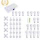 42 Pcs Hardwall Hangers Non-Trace Wall Picture Hook Hangers Frame Wedding Photos Plastic Invisible Traceless Hardwall Drywall Picture Hanging Hooks Clock Hanger Kit for Picture Photo Frame Hanging