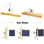 meqution Wood Pants Skirt Hanger,Natural Solid Wooden Collection Slack Hangers with Anti-Rust Hook for Skirts, Pants, Jeans, Slacks, Shorts,Natural Finish(Set of 8) meqution Wood Pants Skirt Hanger,Natural Solid Wooden Collection Slack Hangers with Anti-Rust Hook for Skirts, Pants, Jeans, Slacks, Shorts,Natural Finish(Set of 8)
