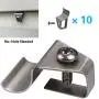 No-Hole Needed Vinyl Siding Clips Hooks Hanger for Hang Solar Powered Lights on Vinyl Siding with No Nails No Drilling, Easy Removal (10 Pack) No-Hole Needed Vinyl Siding Clips Hooks Hanger for Hang Solar Powered Lights on Vinyl Siding with No Nails No Drilling, Easy Removal (10 Pack)