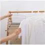 5 Layers Hangers Multifunctional Clothes Hangers Pants Storage Hangers Cloth Rack Multilayer Storage Cloth Hanger 5pcs Random Color
