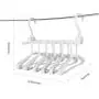 2pcs Multifunctional 360 Degree Rotation Multifunctional Foldable Sace Saving Wardrobe Clothes Hanger Decoration