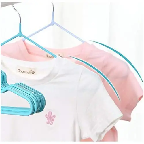 Ten pcs Children Baby Clothes Hanger Clothes (Light Blue) Ten pcs Children Baby Clothes Hanger Clothes (Light Blue)