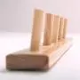 Jiyaru Wooden Coat Rail Rack Hook Wall Mounted Clothes Hanger Hat Holder Burlywood Jiyaru Wooden Coat Rail Rack Hook Wall Mounted Clothes Hanger Hat Holder Burlywood