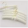 10pcs Random Color 35CM Clothes Hanger with Pearl Button Clothes Hanging Clothes with Anti-Slip Buttons Wedding Dress Hangers