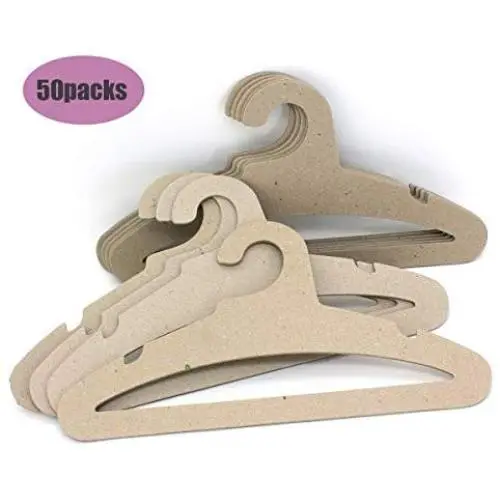 Koobay 17" Natural Recyclable Paper Cardboard Adult Cloth Hanger,High Load Bearing 3.5mm Thickness Ok for Ski Suit (50) Koobay 17" Natural Recyclable Paper Cardboard Adult Cloth Hanger,High Load Bearing 3.5mm Thickness Ok for Ski Suit (50)
