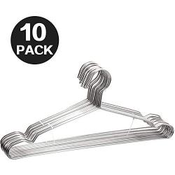 XWTAOD Standard Hangers,40CM Coat Hangers Stainless Steel Strong Metal Coat Hangers Clothes