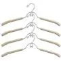 Curious Fish 4PCS Standard Hangers Skirt hangers hooker design heavy duty durable space saving Closet Hanger Multi-layer Skirt Tie Hanger Non-Slip Organiser Jeans Slack Clothes rack pants Coat Garment