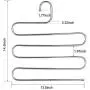 4 Pack Multi Pants Hangers Rack for Closet Organization,Stainless Steel S-Shape 5 Layer Clothes Hangers Decoration for Space Saving Stora 4 Pack Multi Pants Hangers Rack for Closet Organization,Stainless Steel S-Shape 5 Layer Clothes Hangers Decoration for Space Saving Stora