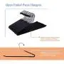 JS HANGER 20 Pack Open Ended Slacks Pant Hangers, Chrome and Black Friction, Non-Slip JS HANGER 20 Pack Open Ended Slacks Pant Hangers, Chrome and Black Friction, Non-Slip