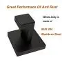 Nolimas 2 Pack Matte Black Towel Hook Stainless Steel Bathroom Rustproof Clothes Towel Coat Hook Wall Mounted Square Toilet Kitchen Heavy Duty Door Hanger