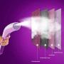 ZZYJYALG Hanging Ironing Machine Plastic Metal Transparent Water Tank Clothes High Temperature Cotton Cloth Portable Hand-held Ironing Bed Sheets Dormitory Travel Curtains Household(Purple)