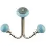 Indianshelf Handmade 1 Artistic Vintage Turquoise Iron Strewn Flat Wall Hooks Hangers/Clothes Hooks Wall Mount Indianshelf Handmade 1 Artistic Vintage Turquoise Iron Strewn Flat Wall Hooks Hangers/Clothes Hooks Wall Mount