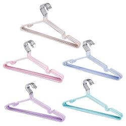 10pcs Children Adult Clothes Hanger Clothes Drying Rack Non-Slip Metal Shirt Hook Hangers Coat Hanger Clothes Accessories Rack