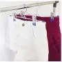 10 Pcs Stainless Steel Trouser Hanger Rack Coat Pants Skirt Hangers Clothes Stand Holder with 2 Adjustable Non-Slip Clips 28cm 10 Pcs Stainless Steel Trouser Hanger Rack Coat Pants Skirt Hangers Clothes Stand Holder with 2 Adjustable Non-Slip Clips 28cm