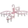 Clothes Drying Rack - Butterfly Clothing Racks - Laundry Portable Clothesline Includes 24 Metal Clothespins Hanger Clips Set - Baby Clothes Storage Closet - Herb Hanging Air Dryer (Pink) Clothes Drying Rack - Butterfly Clothing Racks - Laundry Portable Clothesline Includes 24 Metal Clothespins Hanger Clips Set - Baby Clothes Storage Closet - Herb Hanging Air Dryer (Pink)