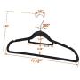 HomGarden 100 Pack Velvet Hangers Ultra Thin Non Slip Clothes Hanger Hook Swivel 360 Flocked & Durable Space Saving w/Bar for Garments, Suits, Dresses, Pants, Shirts, Coats