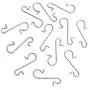 RuiLing 100pcs Metal S Hooks DIY Christmas Tree Decoration Pendants Ornaments Hanging Hooks Multi-Function S-Shaped Hook Hanger Silver