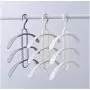 10pcs Random Color Creative Anti-Slip Multiple Layer Clothes Hangers Trousers Pants Hanger Closet Rack 3 Layers 10pcs Random Color Creative Anti-Slip Multiple Layer Clothes Hangers Trousers Pants Hanger Closet Rack 3 Layers
