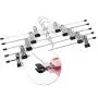 10PCS Clothes Hangers Stainelss Steel Rubber Grip Coat Hangers Skirt Hangers Pants Hangers for House Organizer