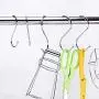 40 Pack S Shaped Hooks for Hanging Pots and Pans Plants Clothes Bags Towels Rustproof Stainless Steel Hanger for Closet Rod (S (20Pcs) + L (20Pcs))