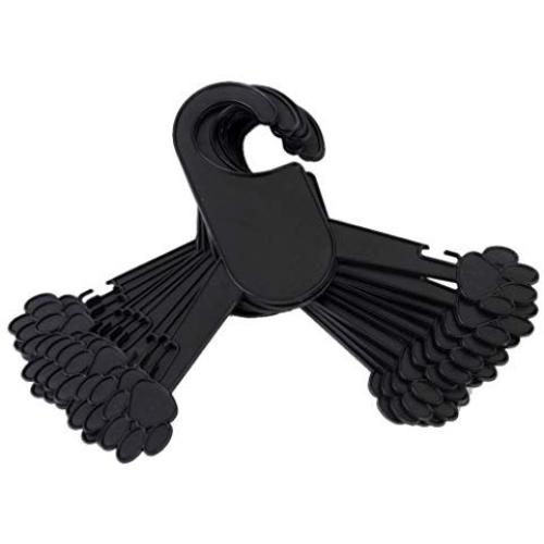 BARGAIN HOUSE Pet Hanger Pet Clothes Hanger Plastic Pet Hanger Durable Pet Hanger Convenient Pet Hanger Suitable for dogs and cats 10pcs black