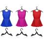 Cabilock Clothes Hanger 6pcs Plastic Foldable Travel Home Camping Mini Non-Slip Clothes Shirts Sweaters Dress Hanger Hook Drying Rack (Black)
