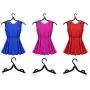Cabilock Clothes Hanger 6pcs Plastic Foldable Travel Home Camping Mini Non-Slip Clothes Shirts Sweaters Dress Hanger Hook Drying Rack (Black)